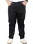 Büyük Beden Erkek Gabardin Pantolon 5 Cep Doğa Classic 22920 Siyah 1