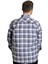 Büyük Beden Erkek Gömlek Ekose Uzun Kollu 23300 Gri 4