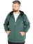 Mode Xl Erkek Sweatshirt Kapşonlu Zippered Basic 20543 Nefti 1
