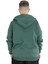 Mode Xl Erkek Sweatshirt Kapşonlu Zippered Basic 20543 Nefti 3