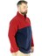 Erkek Sweat Polo Yaka Yarım Fermuarlı Polar 22552 Bordo 2