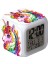 Unicorn Renkli Çalar Saat LED Kare Saat Zaman, Sıcaklık, Alarm, Tarih ile Dijital Çalar Saat (Yurt Dışından) 1