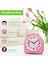 Analog Alarm Saati Ağır Uyuyanlar Için Pille Çalışan Yetişkinler Yatak Odaları Başucu Çocuklar Gençler Gece Işığıyla Geçmeyen Alarm Saatleri (Pembe) (Yurt Dışından) 2