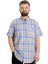 Büyük Beden Erkek Gömlek Ekose Kısa Kollu 23301 Kum 1