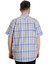 Büyük Beden Erkek Gömlek Ekose Kısa Kollu 23301 Kum 4