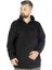 Erkek Sweat Kapşon Pike Basic 22532 Siyah 1