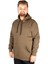 Erkek Sweatshirt Kapşonlu Pocket Basic 20562 Haki 2
