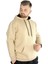 Erkek Sweatshirt Kapşonlu Pocket Basic 20562 Bej 2