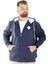 Erkek Sweat Kapşonlu Fermuarlı 22539 Indigo 4