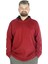 Erkek Sweat Kapşon Pike Basic 22532 Bordo 1