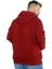 Erkek Sweat Kapşonlu Fermuarlı Nautical 22523 Bordo 4
