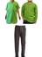 Unisex Çocuk Ribana Bel Keten Okul Pantolonu + Polo Yaka Kısa ve Uzun Kol T-Shirt 1