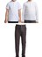 Unisex Çocuk Ribana Bel Keten Okul Pantolonu + Polo Yaka Kısa ve Uzun Kol T-Shirt 1