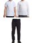 Unisex Çocuk Ribana Bel Keten Okul Pantolonu + Polo Yaka Kısa ve Uzun Kol T-Shirt 1