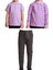 Unisex Çocuk Ribana Bel Keten Okul Pantolonu + Polo Yaka Kısa ve Uzun Kol T-Shirt 1