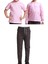 Unisex Çocuk Ribana Bel Keten Okul Pantolonu + Polo Yaka Kısa ve Uzun Kol T-Shirt 1