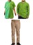 Unisex Çocuk Ribana Bel Keten Okul Pantolonu + Polo Yaka Kısa ve Uzun Kol T-Shirt 1