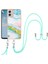 Motorola Moto G53 5g / G13 4g Tpu Kapak Elektürülüm Imd Mermer Desenli Telefon Kılıfı Lanyard (Yurt Dışından) 2