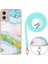 Motorola Moto G53 5g / G13 4g Tpu Kapak Elektürülüm Imd Mermer Desenli Telefon Kılıfı Lanyard (Yurt Dışından) 4