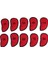 10 Paket Golf Head-Incovers Golfğı ve Nummber 4 5 6 7 8 9 P A S Red (Yurt Dışından) 1