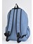 Unisex Çok Gözlü Günlük Seyahat Okul Sırt Çantası Mavi 51497 5