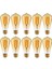 ST64 Flamanlı 4W Rustik LED Ampul 10'lu Paket Dekoratif Aydınlatma 1