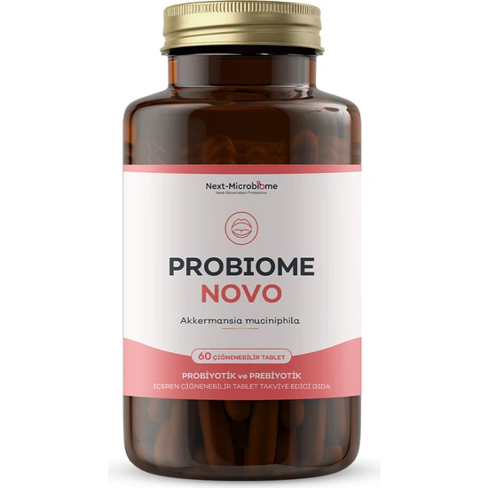 Next-Microbiome Probiome-Novo Akkermansia Muciniphila Probiyotik İçeren Çiğneme 60 Tablet