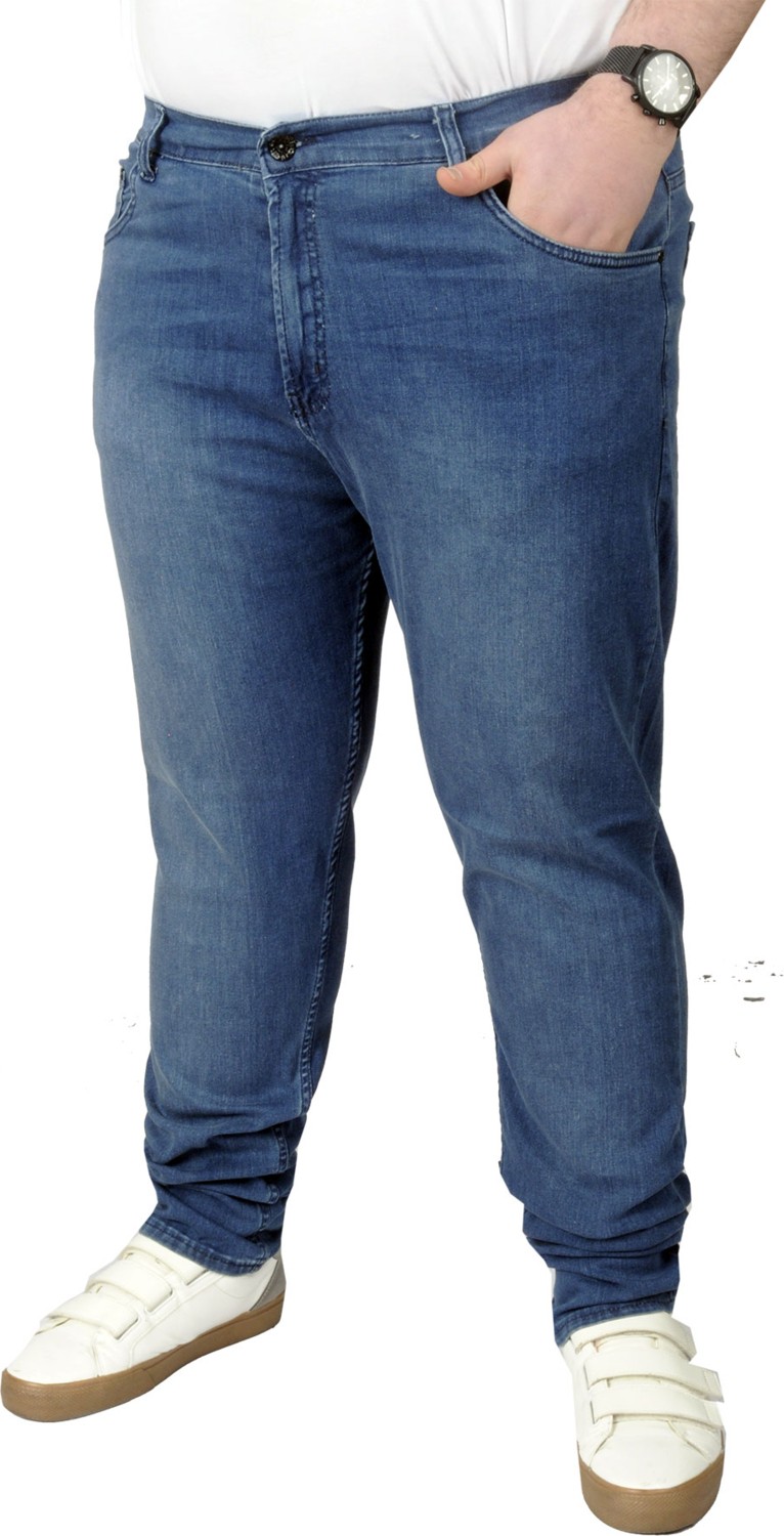 ModeXL Büyük Beden Erkek Pantolon Kot Black 21920 Siyah görsel 5