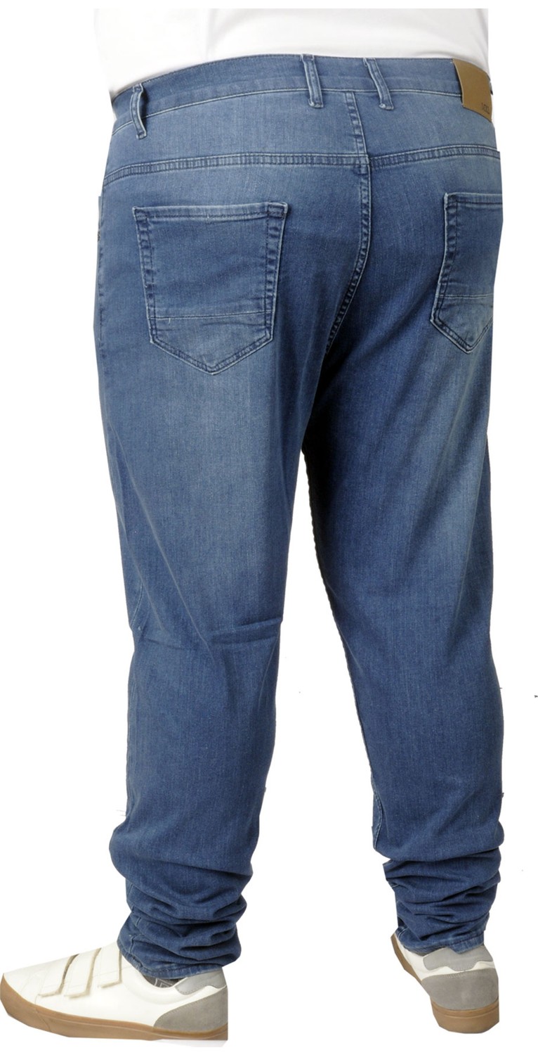 ModeXL Büyük Beden Erkek Pantolon Kot Black 21920 Siyah görsel 7