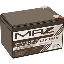 Maz Akü 12 Volt 14 Amper (Ah) Deep Cycle Jel Akü (Yeni Üretim)