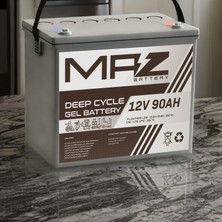 Maz Akü 12 Volt 90 Amper (Ah) Deep Cycle Jel Akü (Yeni Üretim)