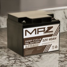 Maz Akü 12 Volt 40 Amper (Ah) Deep Cycle Jel Akü (Yeni Üretim)