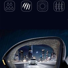 Mezigarc 2 Adet Su Tutmaz Filim  Dış Ayna Yağmur Cam Film Araba Yan Dikiz Aynası Filmi Buğu Önleyici Kolaylaştırıcı Film