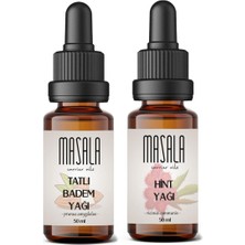 Masala Tatlı Badem Yağı + Hint Yağı 2 x 50 ml