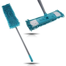Makarna Şönil Kuru Nemli Palet Tablet Mop Yedek Seti Takımı - 5 Ad 60 Cm. - Mop + Mop Tutucu + Sap