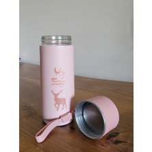 Aliyosso Deer Cam Su Matarası 500 Ml- Pembe