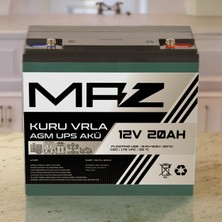 Maz Akü 12 Volt 20 Amper  Kuru Agm Vrla Güç Kaynağı Ups Akü