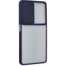 Pluscep Aksesuar Huawei P Smart 2021 ile Uyumlu Buzlu Kamera Sürgülü Kılıf