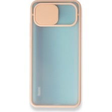 Plus Oppo A52 / A72 / A92 ile Uyumlu Buzlu Kamera Sürgülü Kılıf