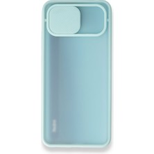 Plus Oppo A52 / A72 / A92 ile Uyumlu Buzlu Kamera Sürgülü Kılıf