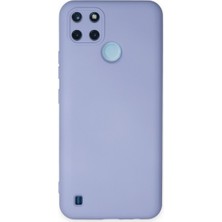 Pluscep Aksesuar Realme C21Y / C25Y ile Uyumlu Lansman Silikon Kılıf (Kamera Korumalı)