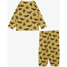Breeze Girls & Boys Erkek Çocuk Pijama Takımı Sevimli Baykuş Desenli 1-4 Yaş, Sarı