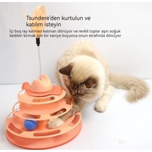 Maskot Dört Katmanlı Parça Pikap Tüy Kedi Teaser Sopa Oyuncak (Yurt Dışından)