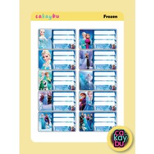 Cakaybu Frozen Karlar Ülkesi Okul Defter Etiket Yapıştırma Sticker