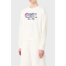 Emporio Armani Pamuklu Regular Fit Uzun Kollu Sweat Bayan Sweat 6R2M7E 2J49Z 0101