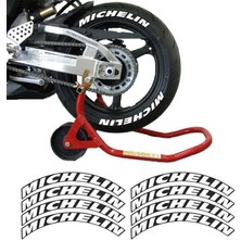 Gogo Premium Mıchelın Beyaz 3D Lastik Yanak Yazısı