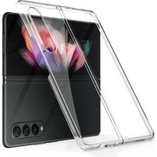 Miscase Samsung Z Fold 5 2 Parçalı Şeffaf Kılıf