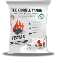 Tezyak Yeni Nesil Mangal Kömürü Profesyonel 2 Kg x 10 Adet