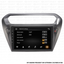 Myway Citroen C Elysee Android 12 Multimedya Carplay 4gb RAM+64GB HDD Navigasyon Ekran