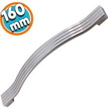 Nzb Mobilya Mutfak Dolabı Çekmece Kapı Dolap Kapak Kulpu Kulbu Krom 160 mm Metal Kulp
